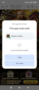 royal x casino install